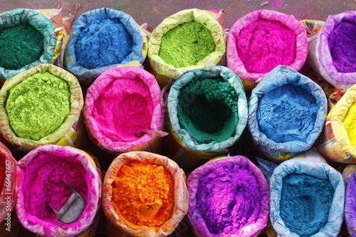 bright Indian colors , Jaipur, Rajasthan, India #66467667