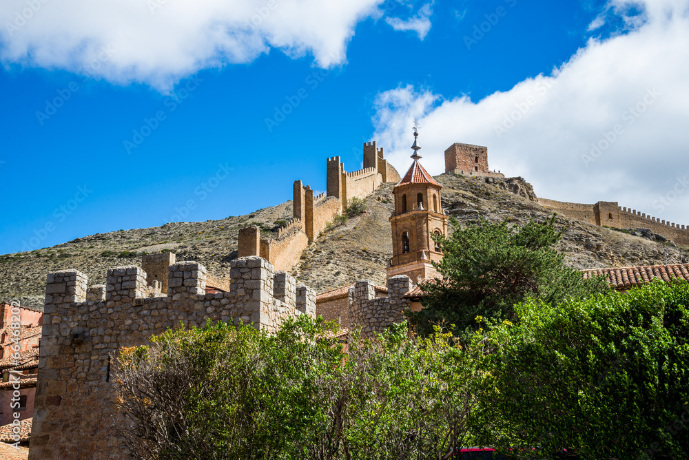 Albarracin's wall, Teruel, Spain.