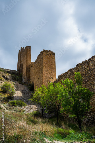 Albarracin s wall  Teruel  Spain.