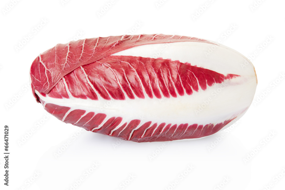 Radicchio, red salad isolated on white, clipping path Radicchio, red salad isolated on white, clipping path