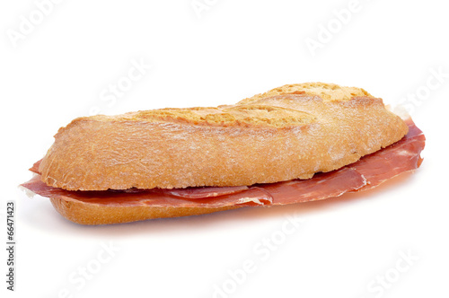 spanish serrano ham sandwich