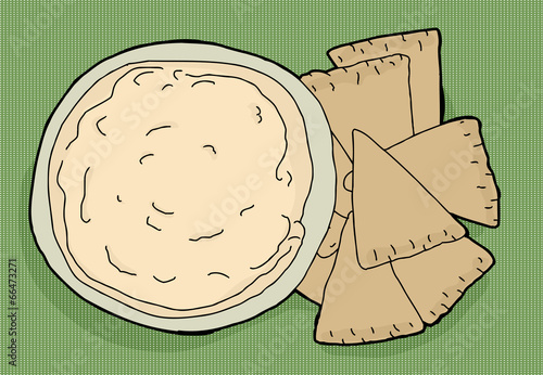 Hummus and Pita Chips