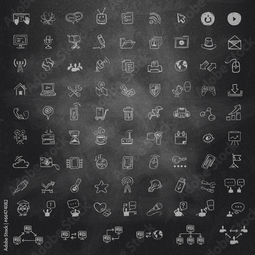 Internet symbols. Vector format