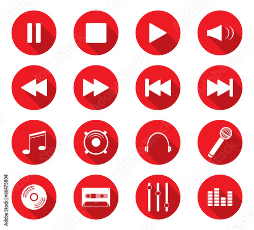Flat design icons