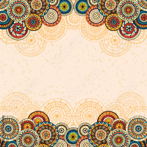 Vector floral decorative background.