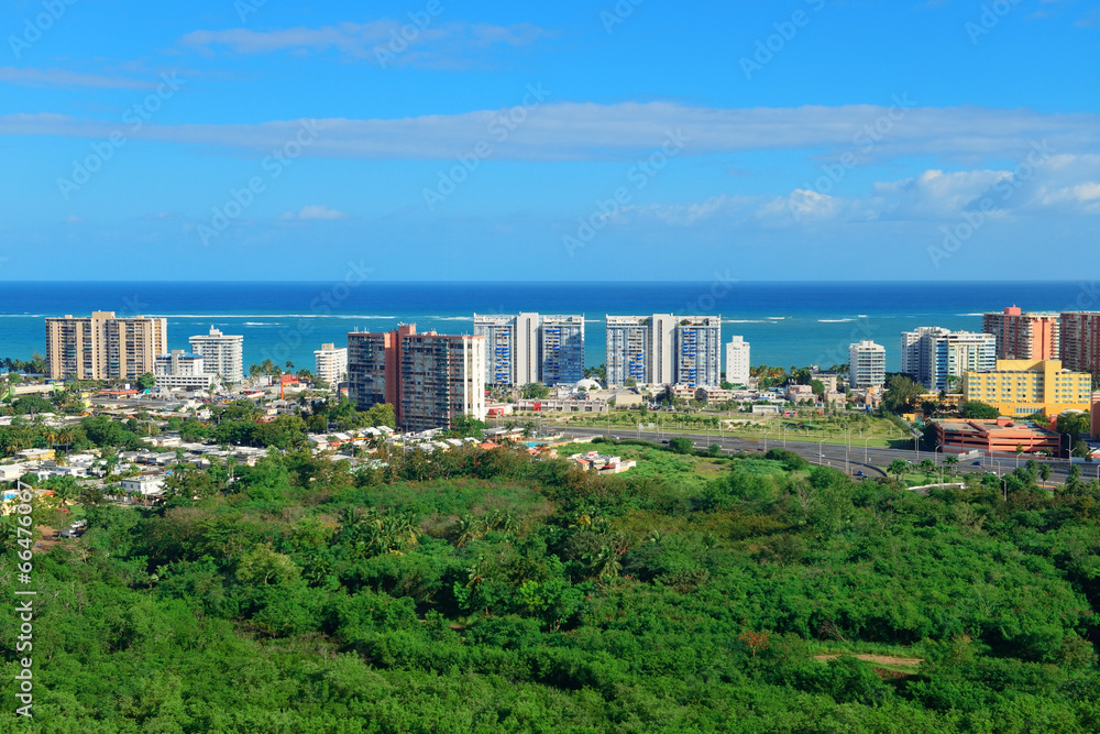 San Juan aerial view