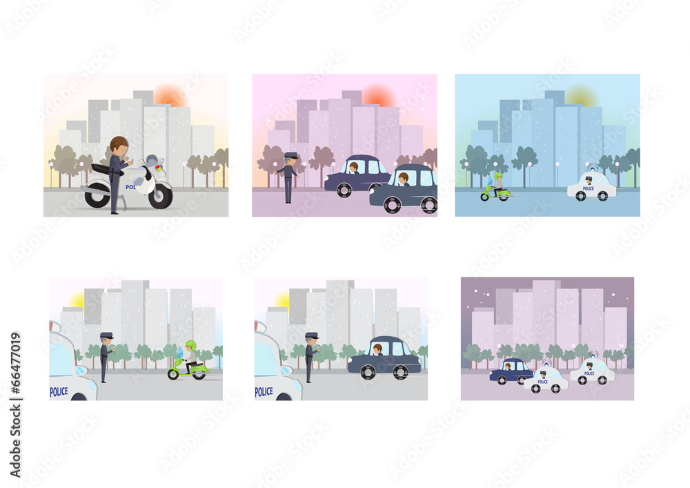 Fototapeta premium Police - Public Safety and Security Jobs