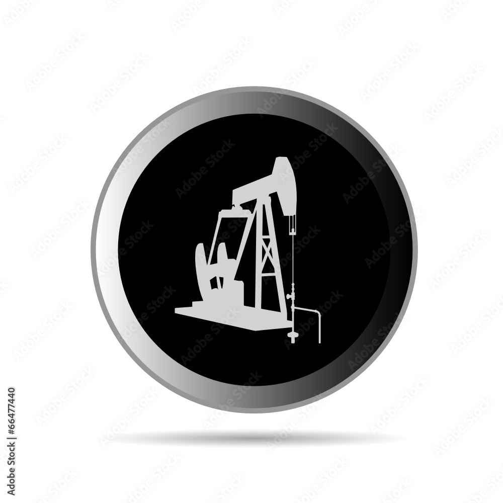 oil pump in circle symbol vector illustration oil pump in circle symbol vector illustration