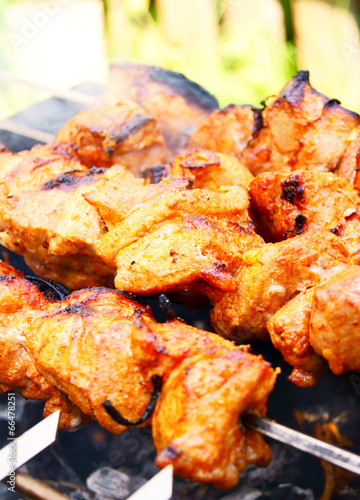 Wallpaper Mural Juicy meat shish kebab Torontodigital.ca