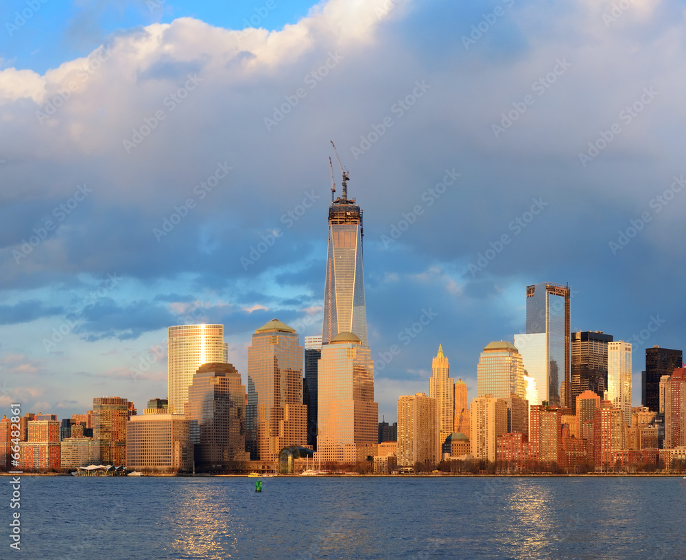 Obraz premium Downtown Manhattan skyline
