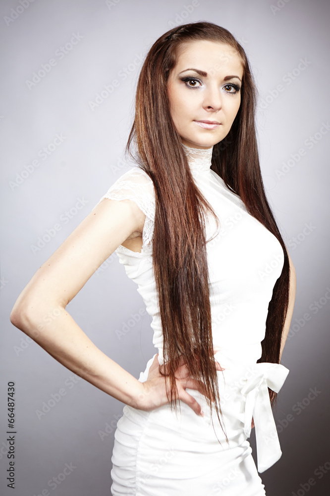Nice black hair lady posing for glamour portrait Nice black hair lady posing for glamour portrait