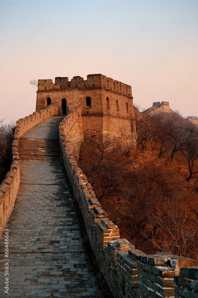 Fototapeta premium Great Wall sunset