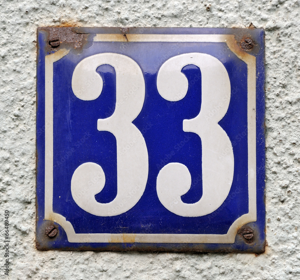 Hausnummer 33 Hausnummer 33