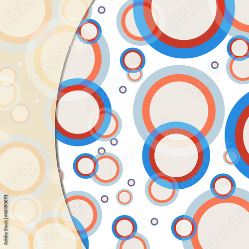 Abstract circles background with place for text