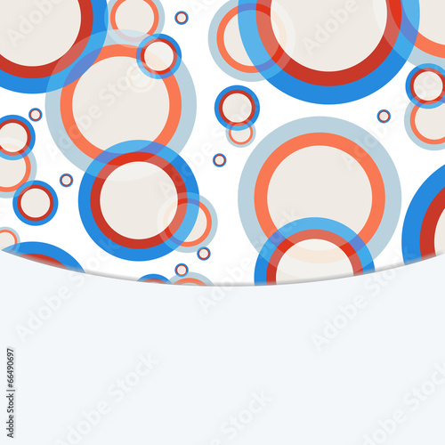 Abstract circles background with place for text
