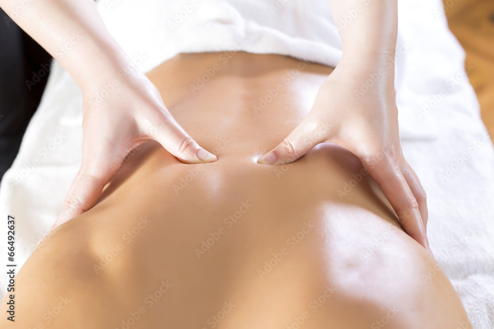 Fototapeta premium Young man having a massage