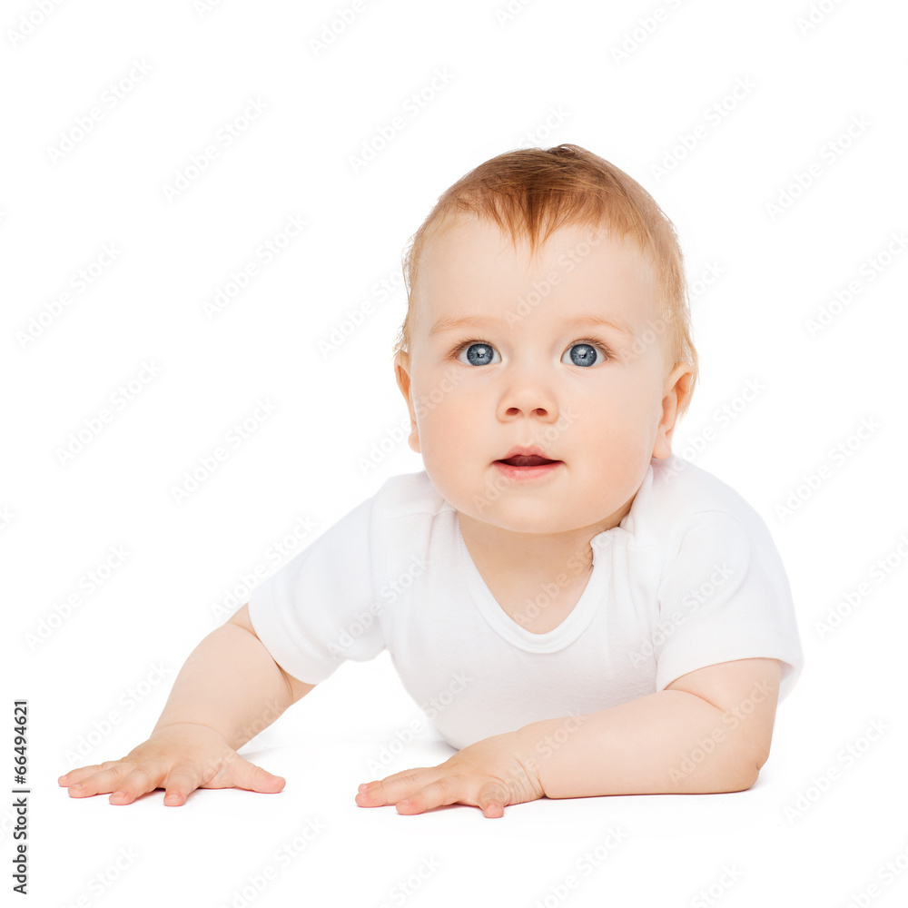 smiling baby lying on floor and looking up smiling baby lying on floor and looking up
