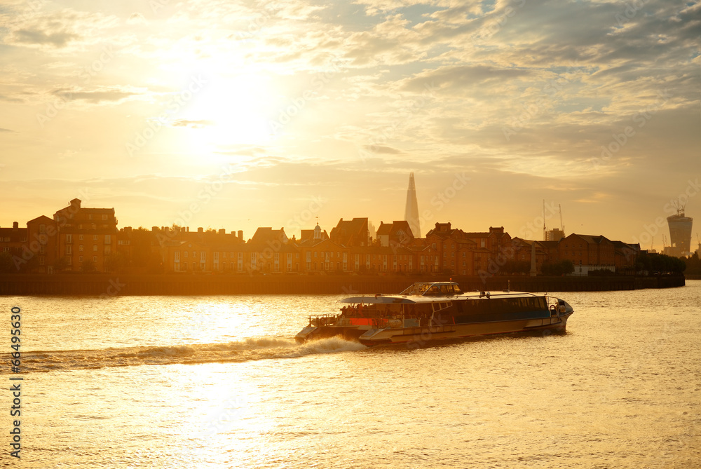 Thames River sunset