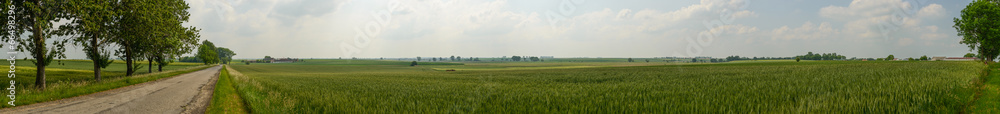 Panorama photo of farmland ,Poland.