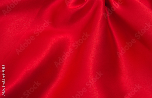 red satin or silk fabric as background