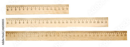 Rulers on a white background.