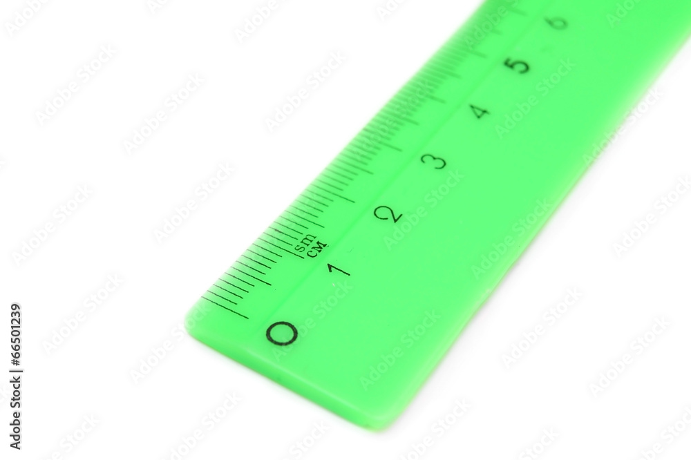 Ruler on a white background.