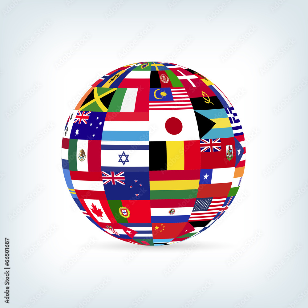 Fototapeta premium World Flags