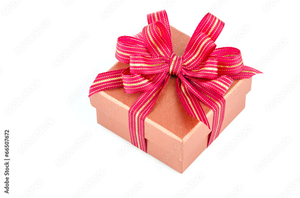 Obraz premium Gift box isolated white background