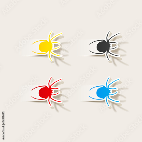 realistic design element: spider
