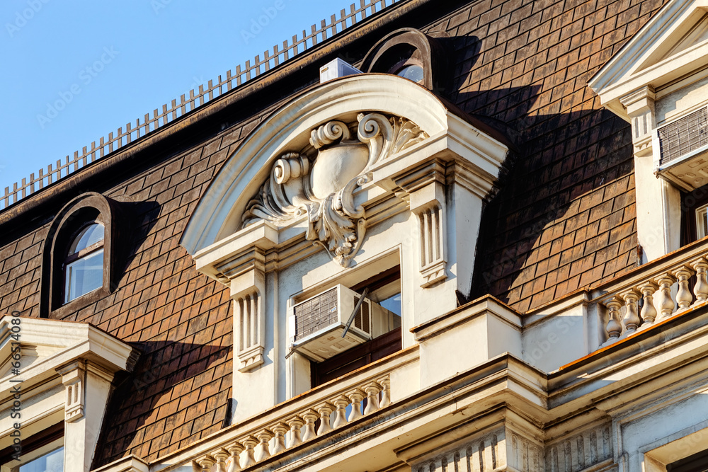 Fototapeta premium stone facade on classical building