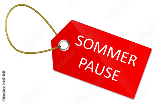 Schild Sommerpause