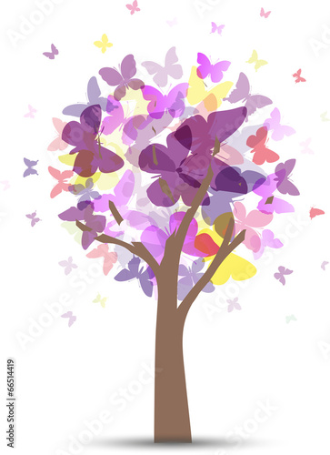 Albero farfalle