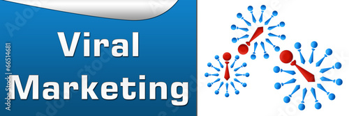 Viral Marketing Blue Horizontal