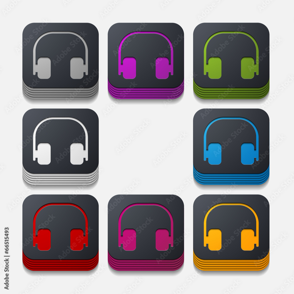 square button: headphones square button: headphones