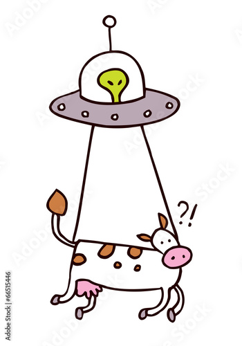 alien cow abduction