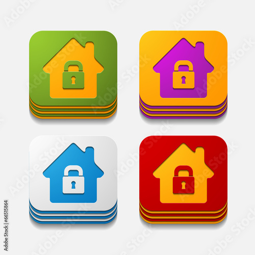square button: house