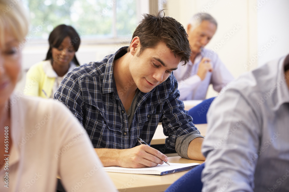 Student in class Student in class