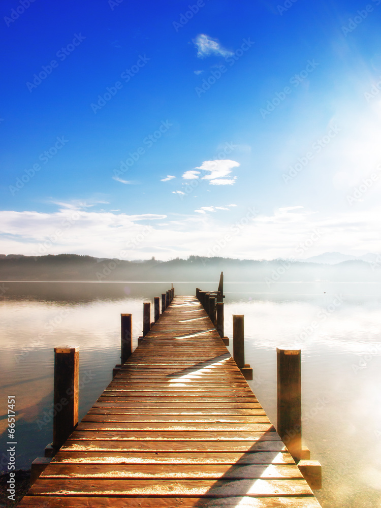 Fototapeta premium drewniany pomost (62)