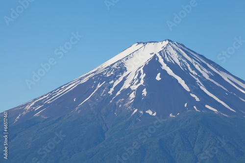 Mt Fuji in summer season from Kawaguchiko lake, Yamanashi