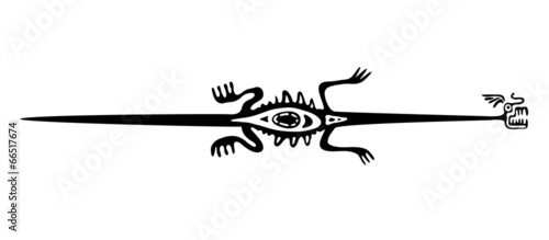 lizard in native style