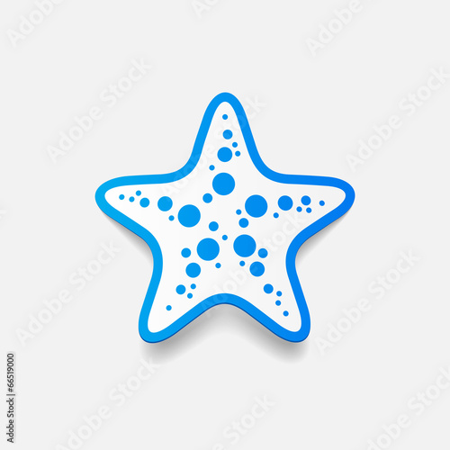 realistic design element  starfish