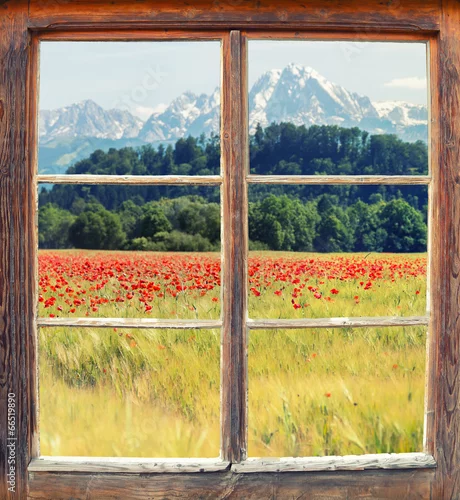 Fototapeta widok z okna