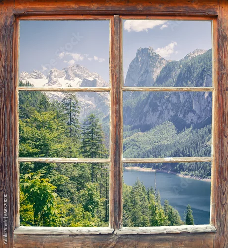 Fototapeta Fensterblcik Gosausee