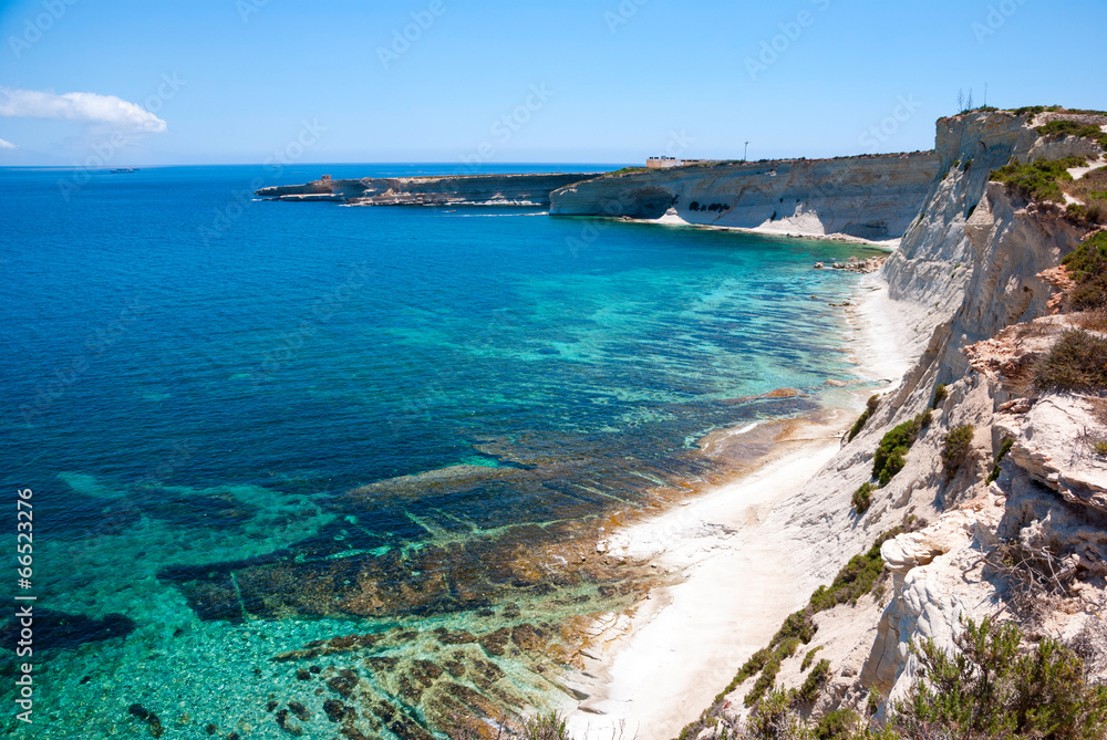 Cliffs, coast of Malta