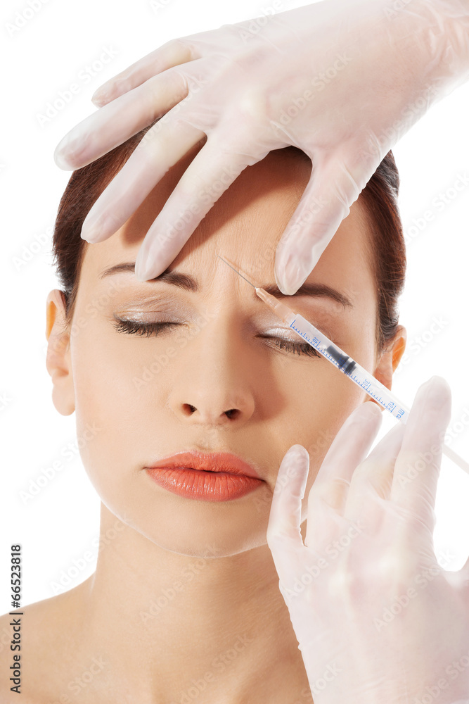 Cosmetic botox injection