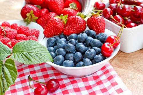 Blueberry and another berry fruits