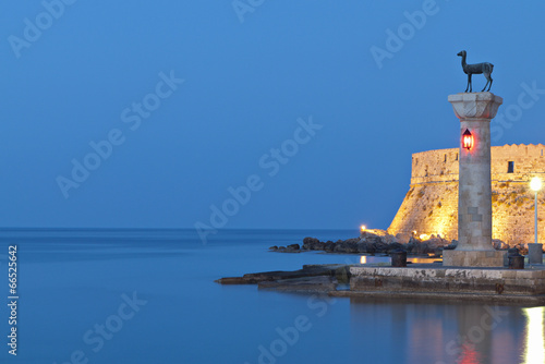 Saint Nikolaos fortress at Rhodes island in Greece