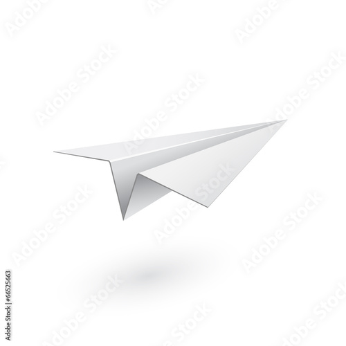 White paper airplane