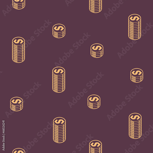 seamless background: money