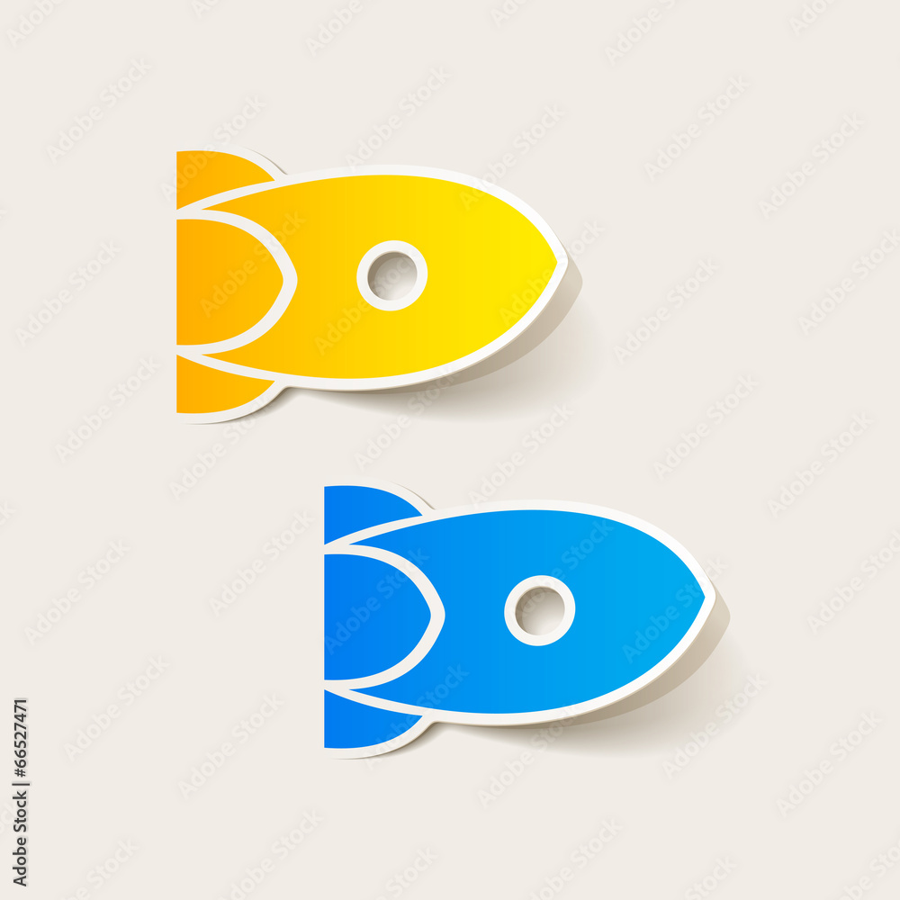 Obraz premium realistic design element: rocket